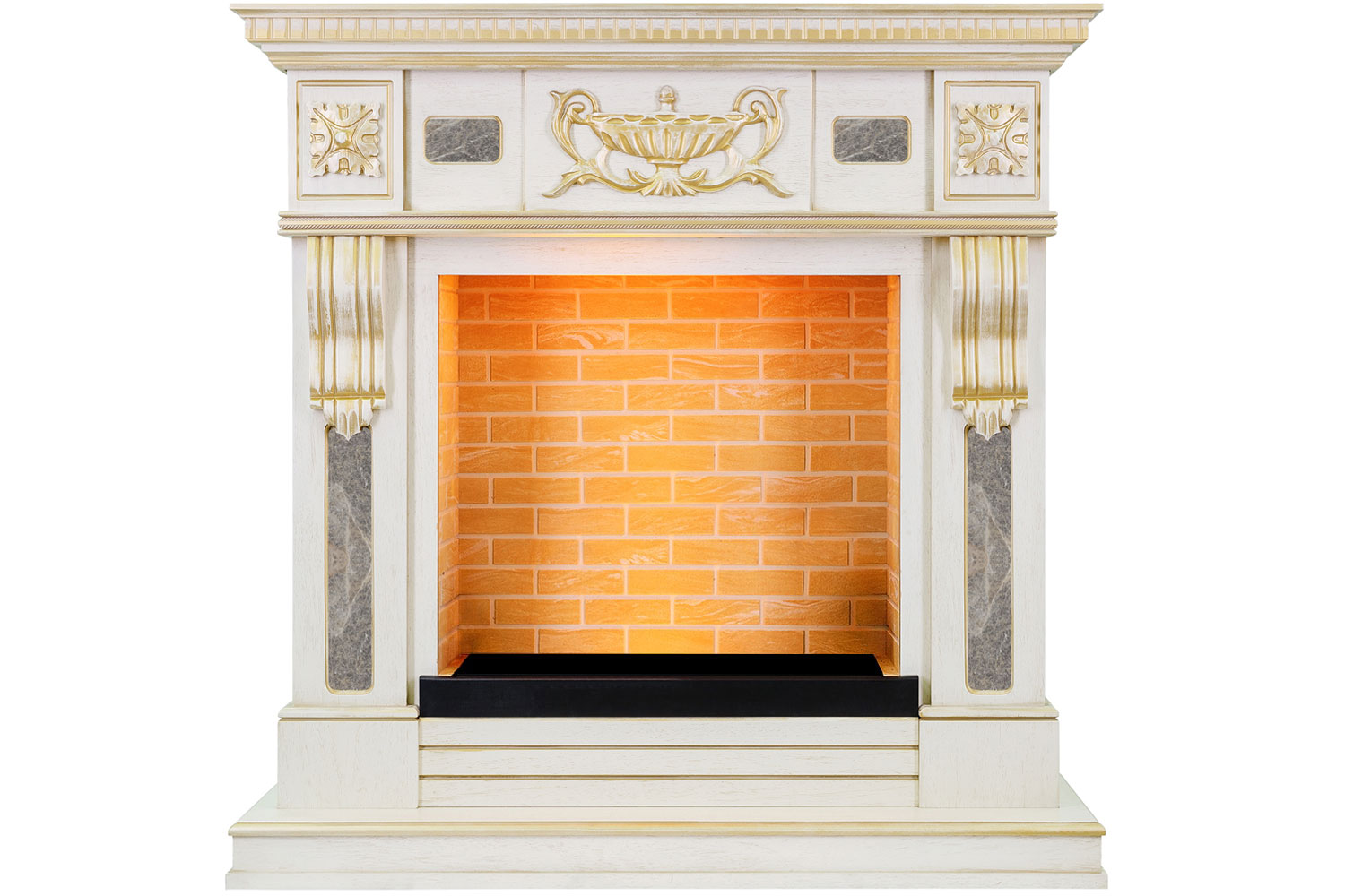 Портал Corsica Матовый белый (Ширина 1100) под очаги Dimplex