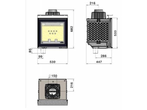 Габариты CHAZELLES HP 530 L CHAZELLES HP 530 L