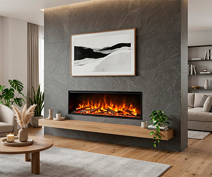 Камин с эффектом живого огня – как работает и какой выбрать