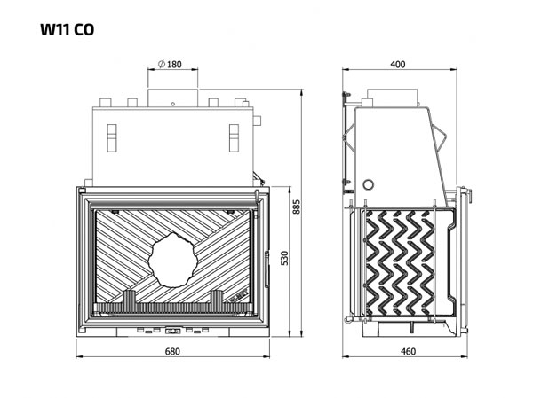 Габариты KawMet W11 co