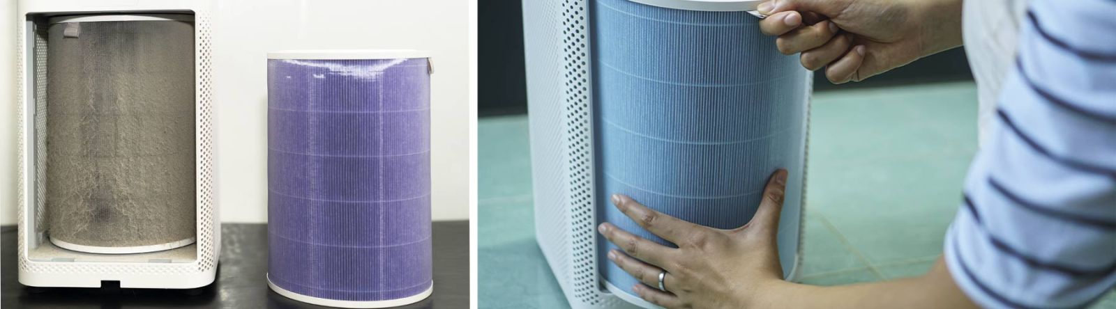 Замена фильтра в очистителе воздуха