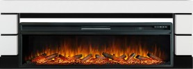 Каминокомплект Modern 60 SFT (Разборный) Белый с черным с очагом Royal Flame Vision 60 LOG LED