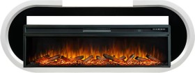 Каминокомплект Soho Белый с черным с очагом Royal Flame Vision 60 LOG LED