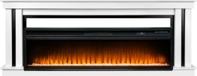 Каминокомплект Cosmo 60 (Разборный) Белый с черным с очагом Royal Flame Vision 60 LED