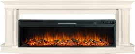 Каминокомплект Rome 60 Слоновая кость с очагом Royal Flame Vision 60 LOG LED