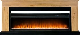 Каминокомплект Bergen 60 SFT (Разборный) Дуб галифакс с очагом Royal Flame Vision 60 LED