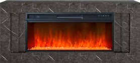 Каминокомплект Line 42 SFT Stone Touch (Разборный) Серый мрамор с очагом Royal Flame Vision 42 LED