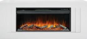 Каминокомплект Line 42 (Разборный) Белый с очагом Royal Flame Vision 42 LOG LED