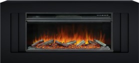 Каминокомплект Line 42 Черный с очагом Royal Flame Vision 42 LOG LED