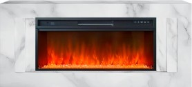 Каминокомплект Line 42 SFT  White Marble Белый мрамор с очагом Royal Flame Vision 42 LED