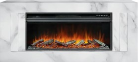 Каминокомплект Line 42 SFT  White Marble Белый мрамор с очагом Royal Flame Vision 42 LOG LED
