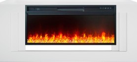 Каминокомплект Line 42 (Разборный) Белый (Высота 644 мм) с очагом Royal Flame Vision 42 LED