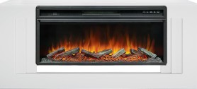 Каминокомплект Line 42 (Разборный) Белый (Высота 644 мм) с очагом Royal Flame Vision 42 LOG LED