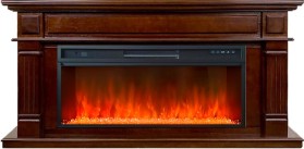 Каминокомплект Atlanta Темный дуб (Ширина 1500 мм) с очагом Royal Flame Vision 42 LED