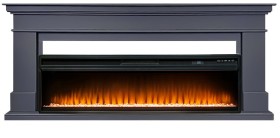 Каминокомплект California V60 SFT (Разборный) Серый графит с очагом Royal Flame Vision 60 LED