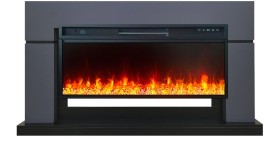 Каминокомплект Lindos V42 SFT Graphite Grey (Ширина 1470мм) с очагом Royal Flame Vision 42 LED