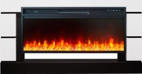 Каминокомплект Modern 42 SFT Белый с черным с очагом Royal Flame Vision 42 LED