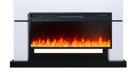 Каминокомплект Lindos V42 SFT Белый (Ширина 1470мм) с очагом Royal Flame Vision 42 LED