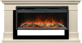 Каминокомплект California Слоновая кость (Высота 860) с очагом Royal Flame Vision 42 LOG LED