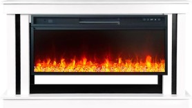 Каминокомплект Cosmo 42 (Разборный) Белый с черным с очагом Royal Flame Vision 42 LED