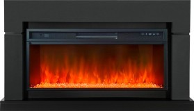 Каминокомплект Lindos Graphite Grey (Ширина 1470мм) с очагом Royal Flame Vision 42 LED