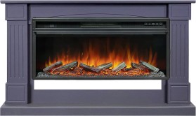 Каминокомплект Boston 42 SFT (Разборный) Серый графит с очагом Royal Flame Vision 42 LOG LED