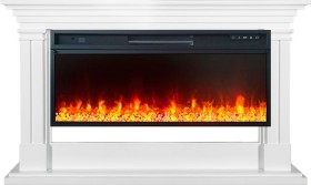 Каминокомплект Lyon 42 SFT (Разборный) Белый с очагом Royal Flame Vision 42 LED