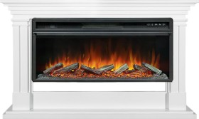 Каминокомплект Lyon 42 SFT (Разборный) Белый с очагом Royal Flame Vision 42 LOG LED