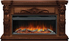 Каминокомплект Windsor 42 Темный дуб с очагом Royal Flame Vision 42 LOG LED