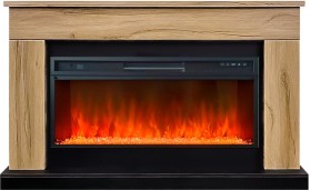 Каминокомплект Bergen (Разборный) Дуб галифакс (Ширина 1370 мм) с очагом Royal Flame Vision 42 LED