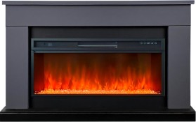 Каминокомплект Bergen (Разборный) Серый графит (Ширина 1370 мм) с очагом Royal Flame Vision 42 LED