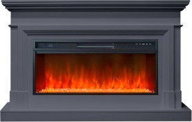 Каминокомплект Coventry Серый графит (Ширина 1400 мм) с очагом Royal Flame Vision 42 LED