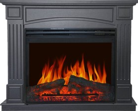 Каминокомплект Boston Серый графит с очагом Royal Flame Jupiter FX New