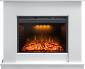 Каминокомплект Scandic (Разборный) Белый  (Ширина 1086 мм) с очагом Royal Flame Emerald 26