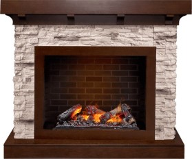 Каминокомплект Chalet Темный дуб/Сланец с очагом Cassette 600 NH  Dimplex Opti-myst