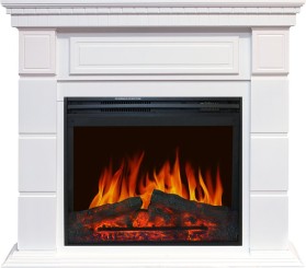 Каминокомплект Portland Белый с очагом Royal Flame Jupiter FX New