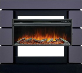 Каминокомплект Modern SFT (Разборный) Серый графит с очагом Royal Flame Vision 42 LOG LED