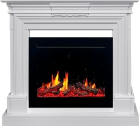 Каминокомплект Chelsea Белый с очагом Royal Flame 5D V-ART 25