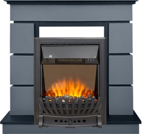 Каминокомплект Modern (Разборный) Серый графит с очагом Royal Flame Aspen Black