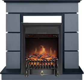 Каминокомплект Modern (Разборный) Серый графит с очагом Royal Flame Fobos FXM Black RC