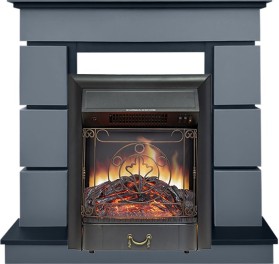 Каминокомплект Modern (Разборный) Серый графит с очагом Royal Flame Majestic FX Black RC