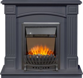Каминокомплект Boston Серый графит (Высота 925см) с очагом Royal Flame Aspen Black
