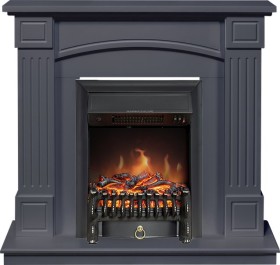 Каминокомплект Boston Серый графит (Высота 925см) с очагом Royal Flame Fobos FXM Black RC