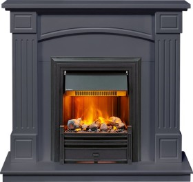 Каминокомплект Boston Серый графит (Высота 925см) с очагом Brookline Black  Dimplex