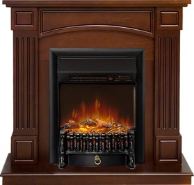 Каминокомплект Boston Темный дуб (Высота 925см) с очагом Royal Flame Fobos FXM Black RC
