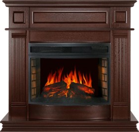 Каминокомплект Atlanta Темный орех с очагом Royal Flame Dioramic 25 LED FX