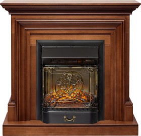 Каминокомплект Bradford Орех с очагом Royal Flame Majestic FX Black RC