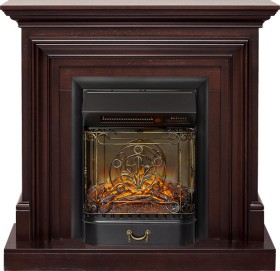 Каминокомплект Bradford Темный дуб с очагом Royal Flame Majestic FX Black RC