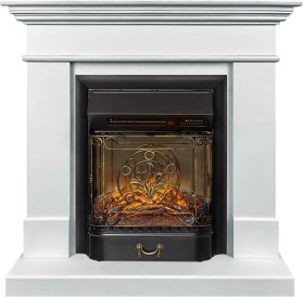 Каминокомплект California SFT Белый с очагом Royal Flame Majestic FX Black RC