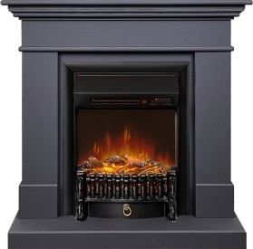 Каминокомплект California SFT (Разборный) Серый графит с очагом Royal Flame Fobos FXM Black RC
